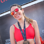 Óculos de Sol Redondo Cinza Lente Laranja Split UV400