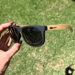 Óculos de Sol Clássico Madeira Maré Preto UV400