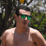 Óculos de Sol Preto e Verde Clássico Bicolor Mônaco - Polarizado UV400