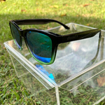 Óculos de Sol Preto e Azul Clássico Bicolor Oslo - Polarizado UV400