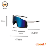 Óculos de Sol Branco Performance Máscara Ilha - Polarizado UV400