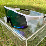 Óculos de Sol Branco Performance Máscara Ilha - Polarizado UV400