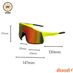 Óculos de Sol Amarelo Performance Máscara Cannes - Polarizado UV400