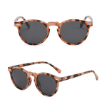 Óculos de Sol Redondo Bicolor Leopardo Sevilha - Polarizado UV400