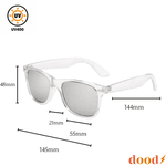 Óculos de Sol Clássico Transparente Punta Cana - Polarizado UV400