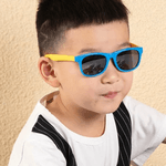 Óculos de Sol Clássico Infantil Verde e Laranja - Polarizado UV400
