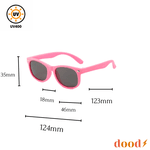 Óculos de Sol Clássico Infantil Rosa - Polarizado UV400