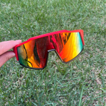 Óculos de Sol Vermelho Performance Máscara Olinda - Polarizado UV400