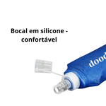Garrafa Squeeze Azul Silicone Dobrável Soft - 150ml