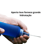 Garrafa Squeeze Azul Silicone Dobrável Soft - 250ml