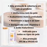 Protetor Solar Facial Pro Stick Com Cor PRO15 FPS 96 FPUVA 43 - Pink Cheeks