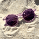 Óculos de Sol Redondo Lilás Candy Creta Polarizado UV400