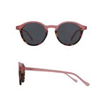 Óculos de Sol Redondo Bicolor Rosa Chicago Polarizado UV400