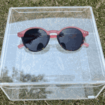 Óculos de Sol Redondo Bicolor Rosa Chicago Polarizado UV400