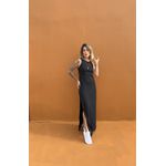 Vestido Basic longo Preto 