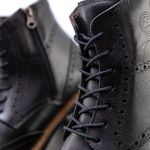 Bota Coturno Casual Brogue Faway Berkley Preto