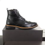 Bota Coturno Casual Brogue Faway Berkley Preto