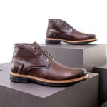 Bota Coturno Casual Masculino Faway Carbon Café