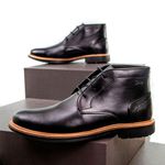 Bota Coturno Casual Masculino Faway Carbon Preto