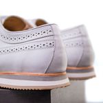 Sapato Casual Derby Brogue Durhan Branco