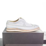 Sapato Casual Derby Brogue Durhan Branco