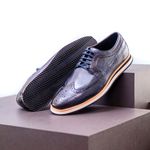 Sapato Casual Derby Brogue Durhan Marinho