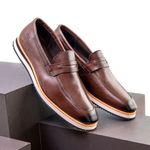 Sapato Casual Loafer Durhan Faway Café