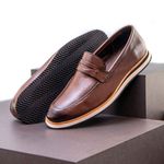 Sapato Casual Loafer Durhan Faway Café