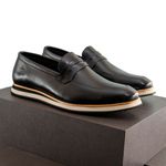 Sapato Casual Loafer Durhan Faway Preto 