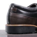 Sapato Casual Masculino Oxford Mood Sidetrack Preto e Café