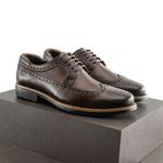 Sapato Masculino Derby Brogue Faway Mood Harken Café