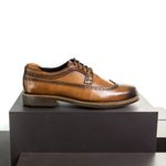 Sapato Masculino Derby Brogue Faway Mood Harken Conhaque