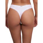 Calcinha Tanga Cavada - Branco