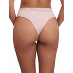 Calcinha Tanga Alta - Bege