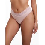 Calcinha Tanga Alta - Bege
