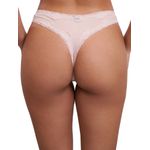 Calcinha Tanga Cavada - Bege