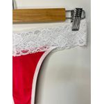Calcinha Fio Dental Duplo - Vermelho