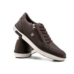 Sapatenis Masculino Franshoes Calce Facil Café 189