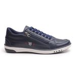 Sapatenis Masculino Franshoes Calce Facil Azul 189