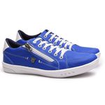 Sapatenis Masculino Franshoes Calce Facil Azul