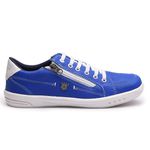 Sapatenis Masculino Franshoes Calce Facil Azul