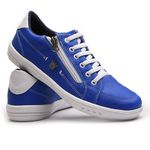 Sapatenis Masculino Franshoes Calce Facil Azul