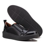 Sapatênis Masculino Franshoes Full All Black com Elástico