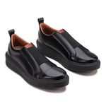 Sapatênis Masculino Franshoes Full All Black com Elástico