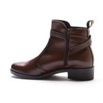 Bota Feminina Franshoes Melissa com Ziper e Fivelas Capuccino