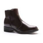 Bota Feminina Franshoes Melissa com Ziper Lateral Café