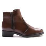 Bota Feminina Franshoes Melissa com Ziper Lateral Capuccino