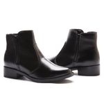 Bota Feminina Franshoes Melissa com Ziper Lateral Preta