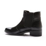 Bota Feminina Franshoes Melissa com Elástico Lateral e Metal Preta