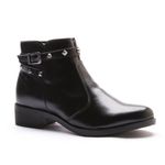 Bota Feminina Franshoes Melissa com Spike e Fivela Lateral Preta